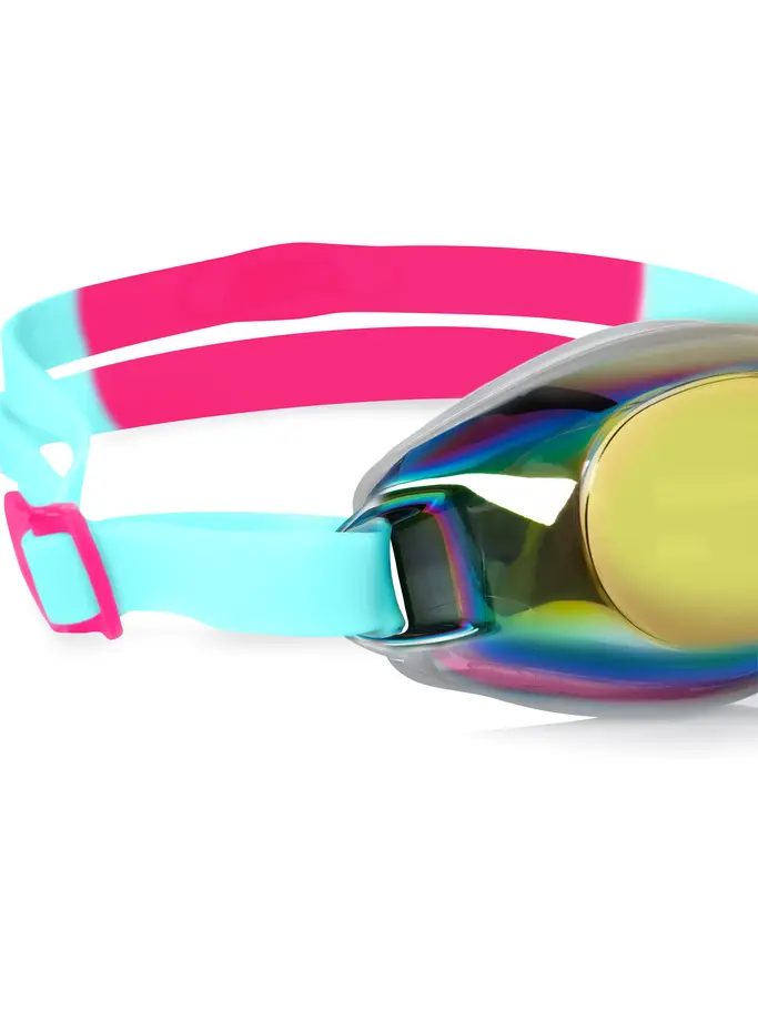 , view full size image of Front view of Product detail - Endura Mirror Goggles Aqua/Pink - Mirror Multi Lens