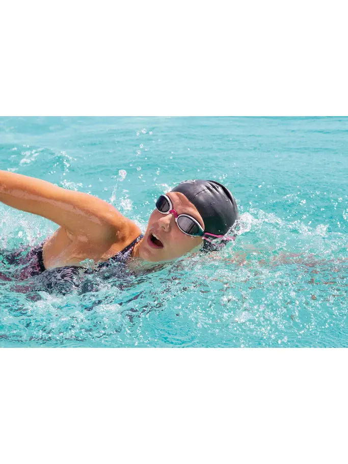 , view full size image of Front view of Product detail - Fusion Air Goggles Pink/White - Tinted Smoke Lens