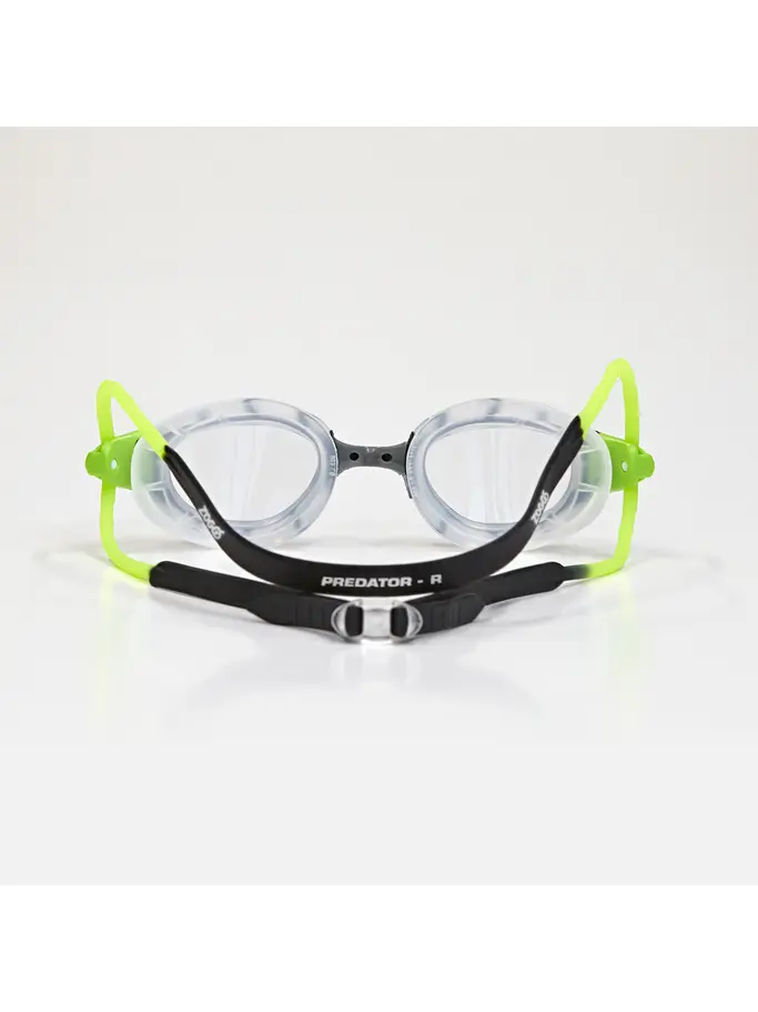 , view full size image of Front view of Product detail - Predator Goggles Clear Lens Black/Green - Clear Lens