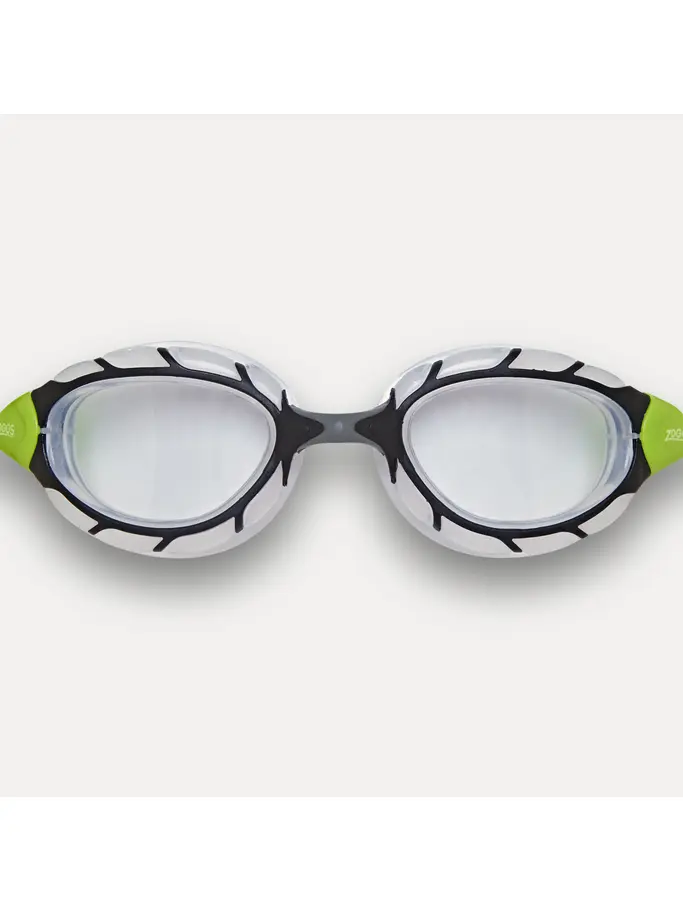 , view full size image of Front view of Product detail - Predator Goggles Clear Lens Black/Green - Clear Lens