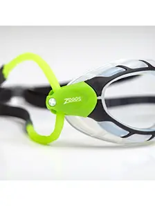 Display front view 4 of Product detail - Predator Goggles Clear Lens Black/Green - Clear Lens