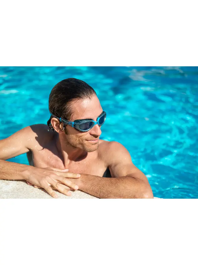 , Ansicht Großes Bild der Vorderseite Product detail - Predator Flex Goggles Grey/Blue - Tinted Smoke Lens