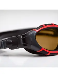Display front view 2 of Product detail - Predator Flex Polarized Ultra Goggles Red/Black - Polarized Copper Lens