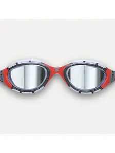 Display front view 2 of Product detail - Predator Flex Titanium Goggles Clear/Red - Mirrored Smoke Lens