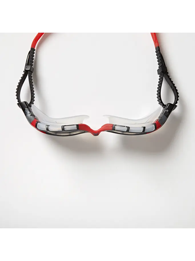 , view full size image of Front view of Product detail - Predator Flex Titanium Goggles Clear/Red - Mirrored Smoke Lens