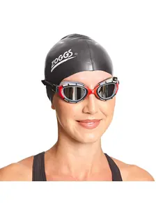 Display front view 6 of Product detail - Predator Flex Titanium Goggles Clear/Red - Mirrored Smoke Lens
