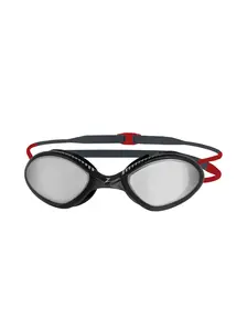 Display front view 1 of Product detail - Tiger Mirror Goggles Grey/Red - Mirror Smoke Lens