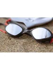 Display front view 5 of Product detail - Tiger Mirror Goggles Grey/Red - Mirror Smoke Lens