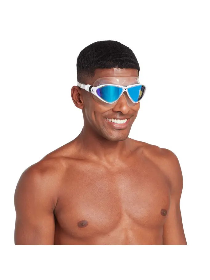 , view full size image of Front view of Product detail - Horizon Flex Titanium Lens Mask CLWHMBL