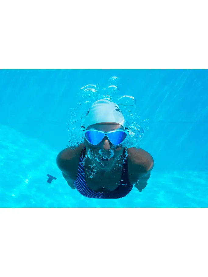 , view full size image of Front view of Product detail - Horizon Flex Titanium Lens Mask CLWHMBL