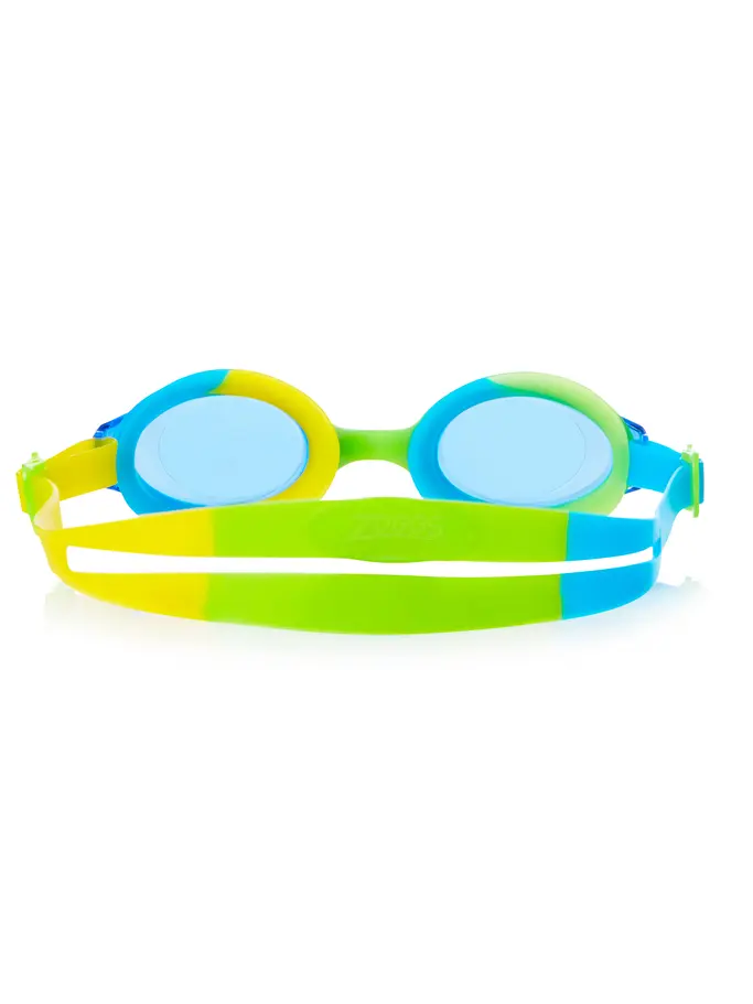, Ansicht Großes Bild der Vorderseite Product detail - Bondi Junior Goggles Green/Yellow - Tinted Blue Lens