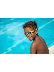 Display front view 3 of Product detail - Predator Junior Goggles Blue/Red - Tinted Blue Lens
