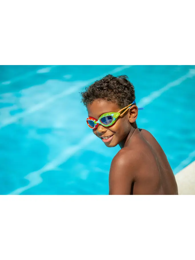 , Ansicht Großes Bild der Vorderseite Product detail - Predator Junior Goggles Blue/Red - Tinted Blue Lens