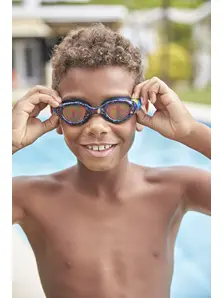 Display front view 2 of Product detail - Sea Demon Junior Goggles Black/Blue - Hologram Lens