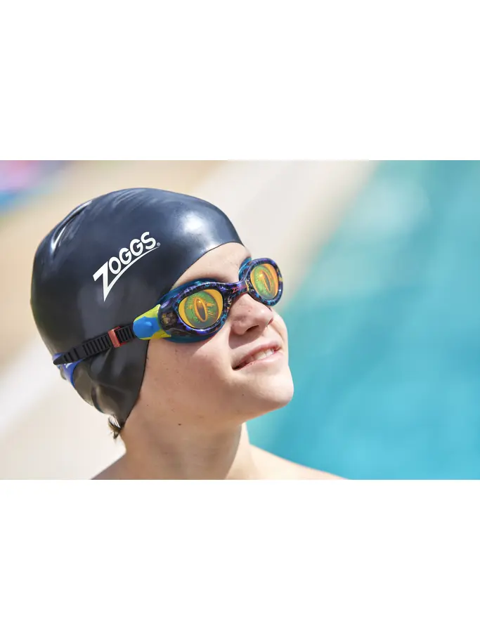 , view full size image of Front view of Product detail - Sea Demon Junior Goggles Black/Blue - Hologram Lens