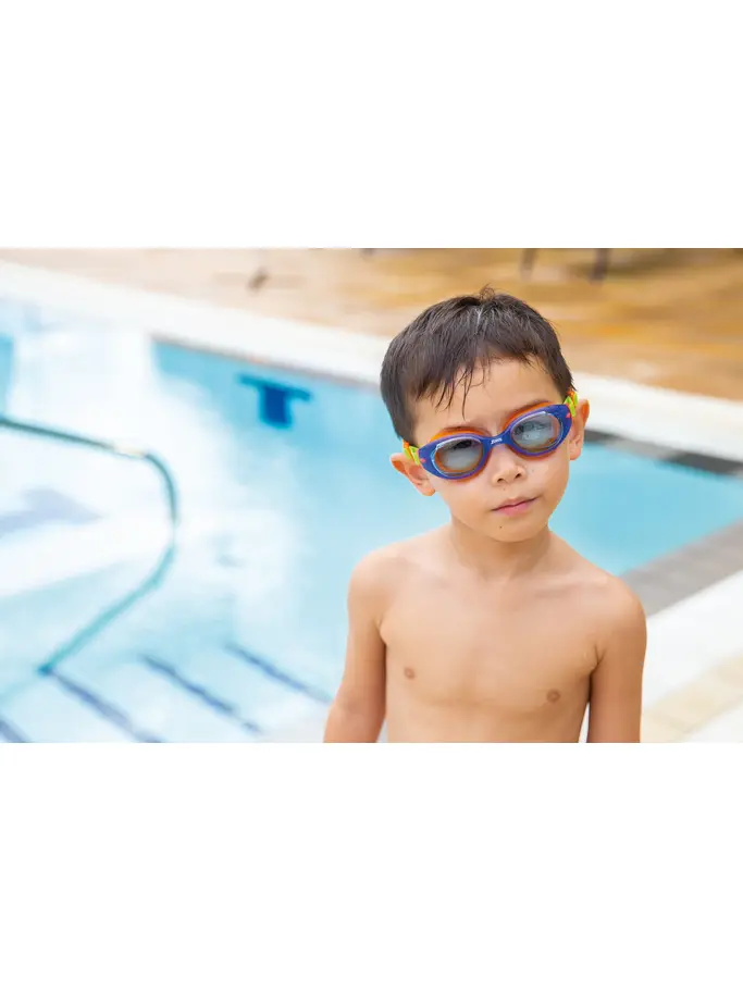 , Ansicht Großes Bild der Vorderseite Product detail - Little Sonic Air Goggles Blue/Green - Tinted Blue Lens