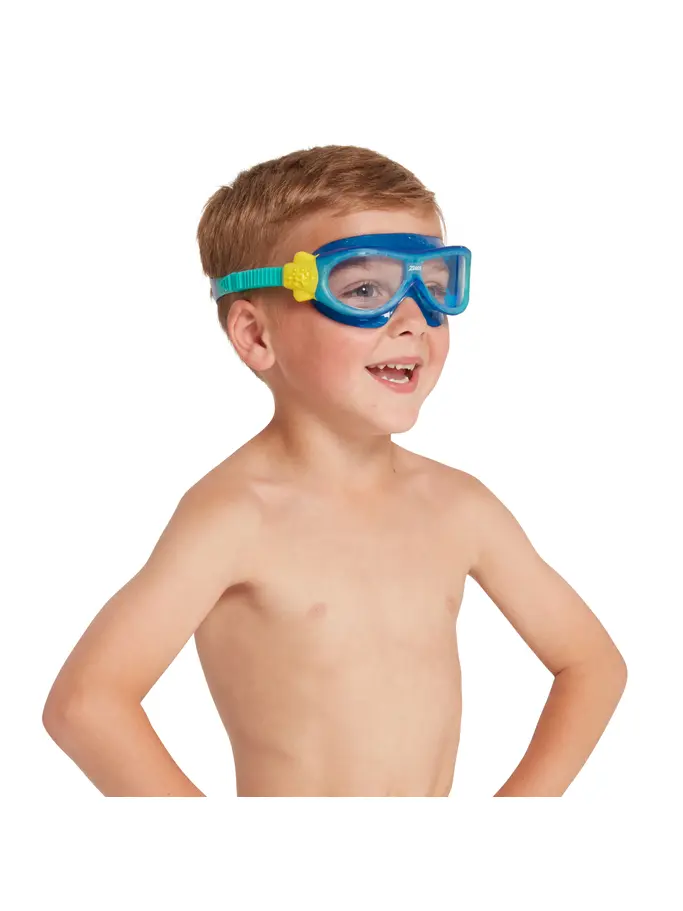 , view full size image of Front view of Product detail - Phantom Kids Mask BLTQCLR