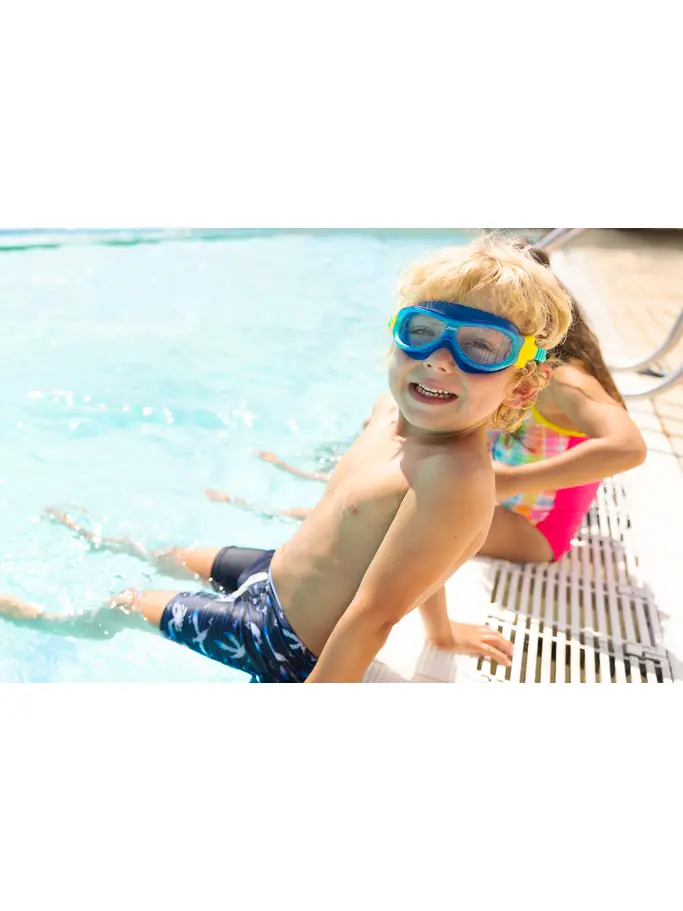 , view full size image of Front view of Product detail - Phantom Kids Mask BLTQCLR