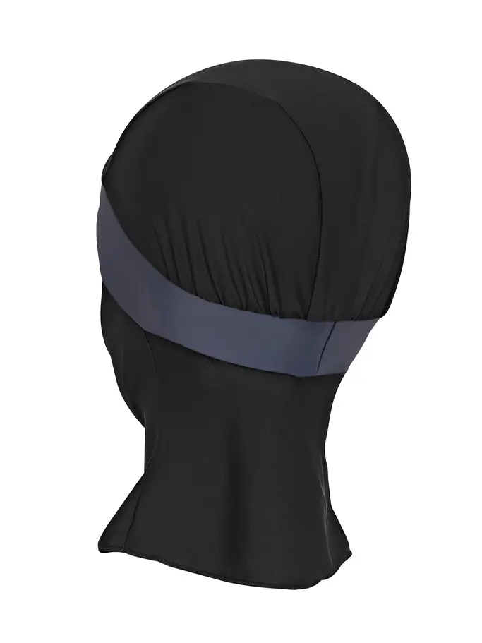 , view full size image of Front view of Product detail - Meelup 3 Piece Modesty Suit BKGY