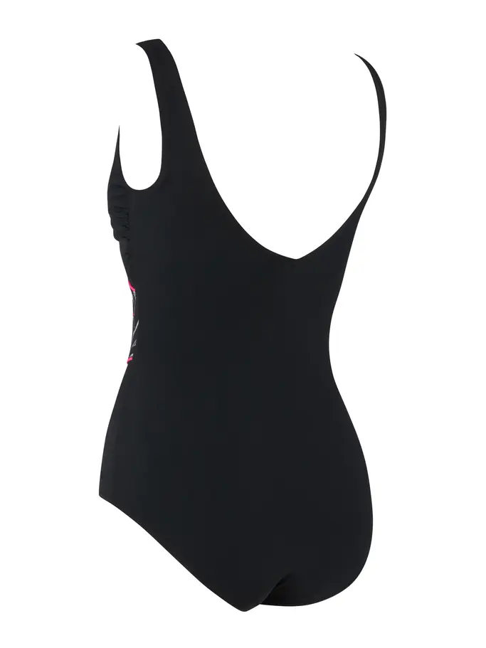 New, view full size image of Front view of Product detail - Safari Leaf Wrap Front Swimsuit SAFA
