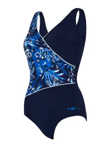Display front view 5 of Product detail - Sapphire Wrap Front One Piece Swimsuit SPPH