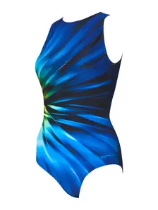 Display front view 6 of Product detail - Octane Hi Front Swimsuit OCTA
