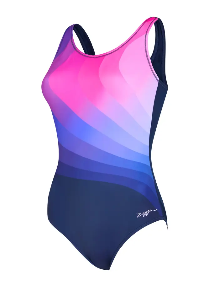 New, view full size image of Front view of Product detail - Zephyr Scoopback Swimsuit ZEPH