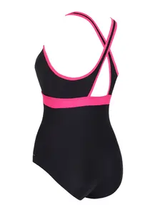 Display front view 4 of Product detail - Dakota Crossback Swimsuit black/magenta