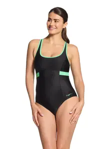 Display front view 1 of Product detail - Retro Surf Dakota Crossback Swimsuit RETR