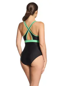 Display front view 2 of Product detail - Retro Surf Dakota Crossback Swimsuit RETR