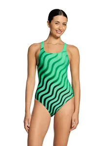 Display front view 1 of Product detail - Black Disco Speedback Swimsuit BKDI