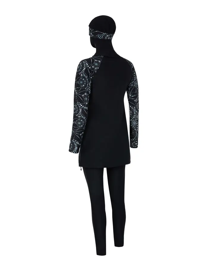 Sale, view full size image of Front view of Product detail - Stellar 3 Piece Modesty Suit Band Cut Swimwear STL
