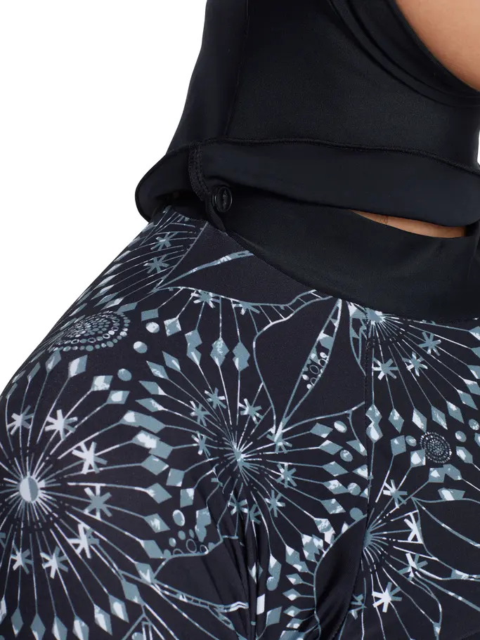 Sale, view full size image of Front view of Product detail - Stellar 3 Piece Modesty Suit Band Cut Swimwear STL