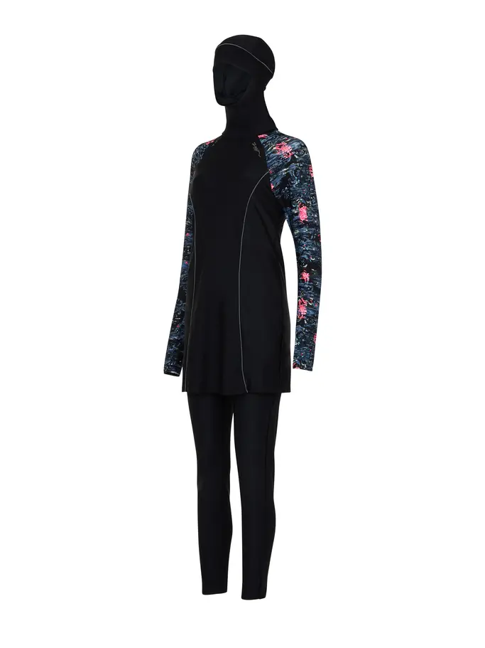 , view full size image of Front view of Product detail - Dusk 3 Piece Modesty Suit DUSK