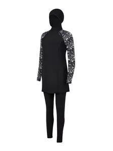 Display front view 3 of Product detail - Metro 3 Piece Modesty Full Body Cover Swimsuit METR