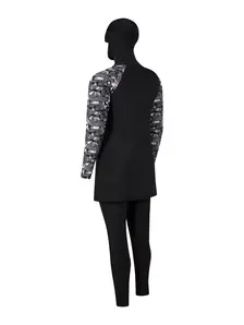 Display front view 4 of Product detail - Metro 3 Piece Modesty Full Body Cover Swimsuit METR