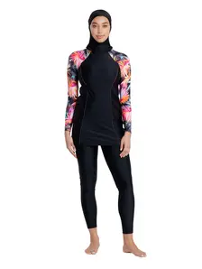 Display front view 1 of Product detail - Savannah 3 Piece Modesty Suit Side Cut Swimsuit SVNH