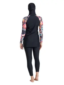 Display front view 2 of Product detail - Savannah 3 Piece Modesty Suit Side Cut Swimsuit SVNH