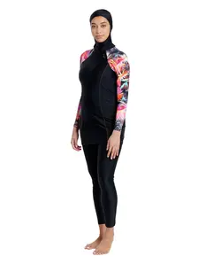 Display front view 3 of Product detail - Savannah 3 Piece Modesty Suit Side Cut Swimsuit SVNH