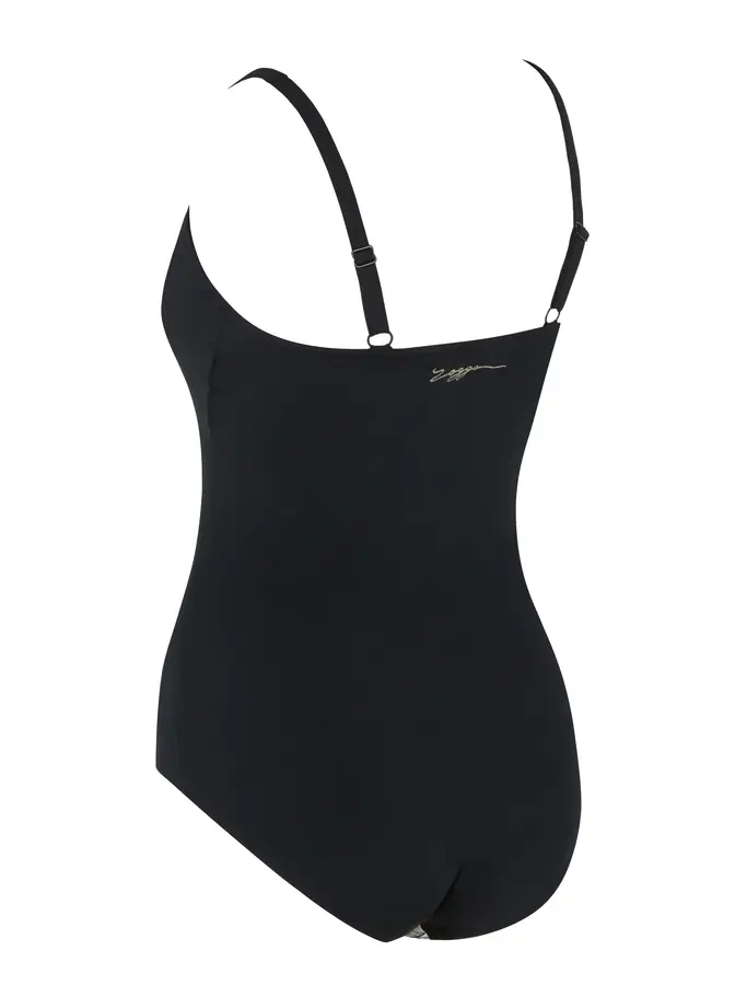New, view full size image of Front view of Product detail - Freesia Ruched Front Swimsuit FREE