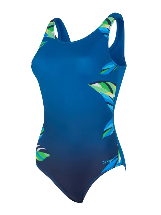 New, view full size image of Front view of Product detail - Sea Frond Scoopback Swimsuit SEFR