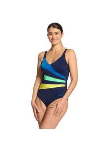 Display front view 4 of Product detail - Sea Frond Wrap Panel Classicback Swimsuit SEFR