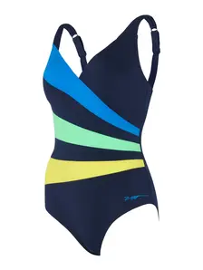 Display front view 5 of Product detail - Sea Frond Wrap Panel Classicback Swimsuit SEFR