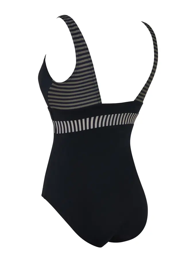 Sale, view full size image of Front view of Product detail - Seafarer Square Back Swimsuit SEAF