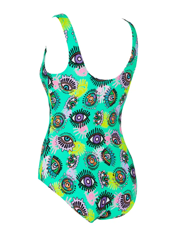 , Ver imagen de tamaño completo de Vista frontal de Product detail - Look Inside Silver Lined Scoopback Swimsuit LIGN