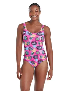 Display front view 1 of Product detail - Look Inside Silver Lined Scoopback Swimsuit LIMG