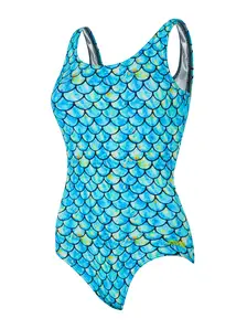 Display front view 6 of Product detail - Sirene Silver Lined Scoopback Swimsuit SRNE