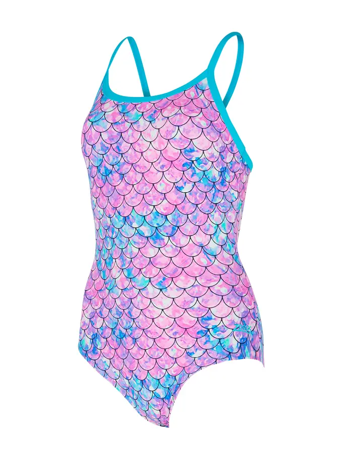 Sale, view full size image of Front view of Product detail - Sirene Sparkle Silver Lined Strikeback Swimsuit SISP