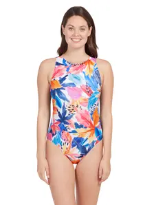 Display front view 1 of Product detail - Biarritz Hi Front One Piece Swimsuit BRRT