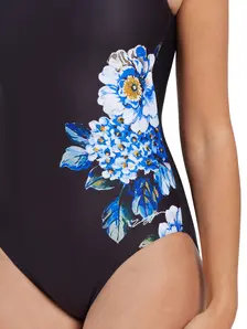Display front view 3 of Product detail - Spring Blossom Hi Front One Piece sparkblue